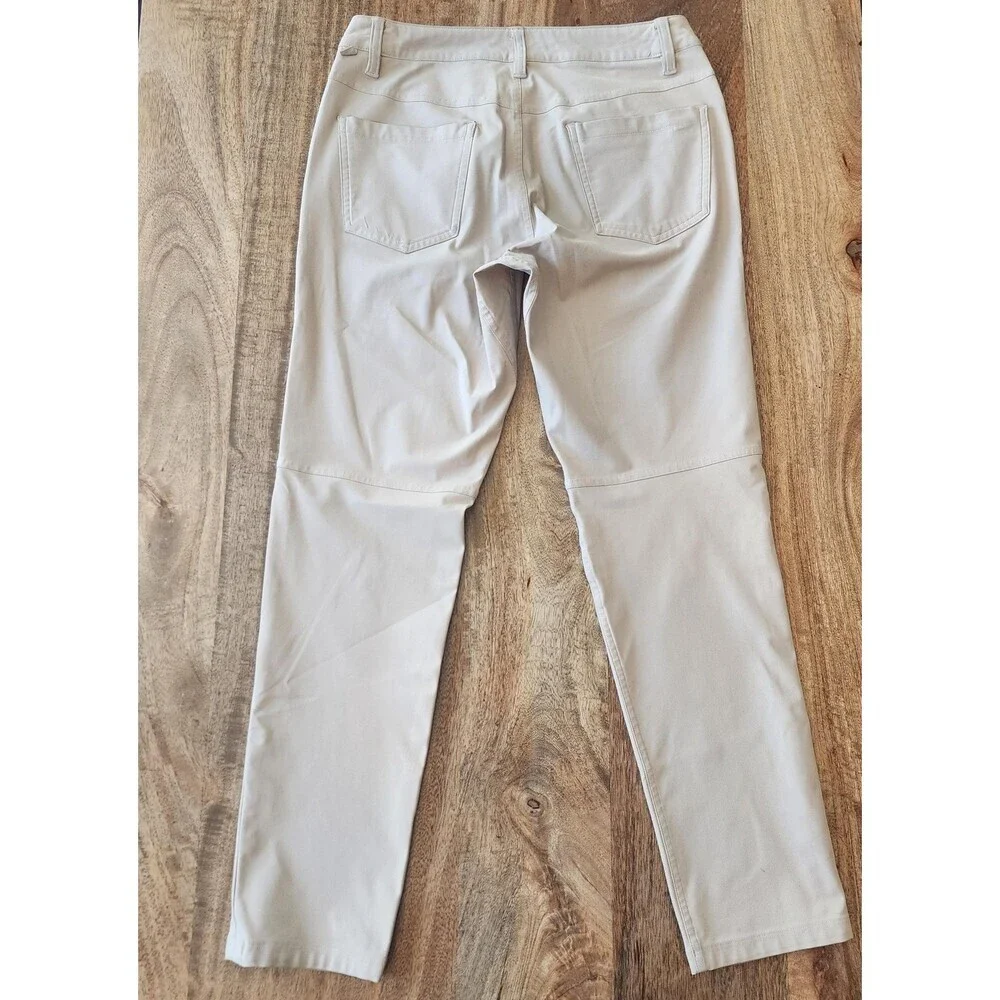 Lululemon Pants Mens 28 Beige Slim Fit Stretch Khaki 5 Pocket Casual Athletic